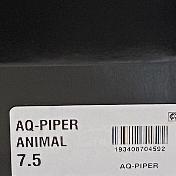 AQUA Women's Sneakers 7.5 Piper Low Top Fashion Animal Print Flatform Lace Up - Picture 10 of 10